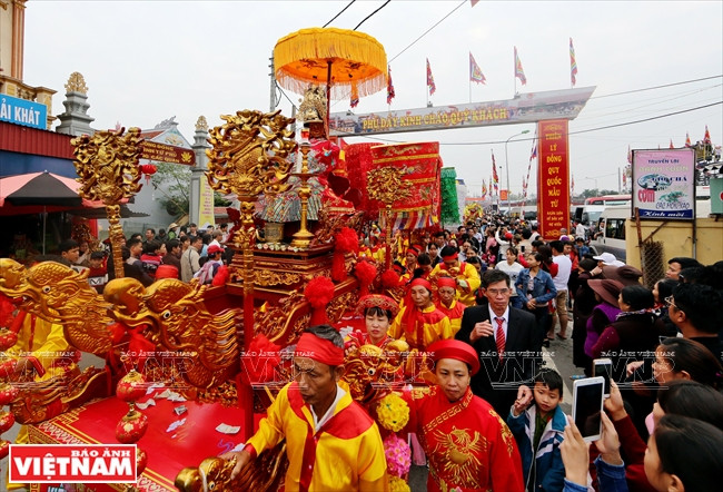 La procesión de la Diosa Madre Lieu Hanh (Fuente:VNA).