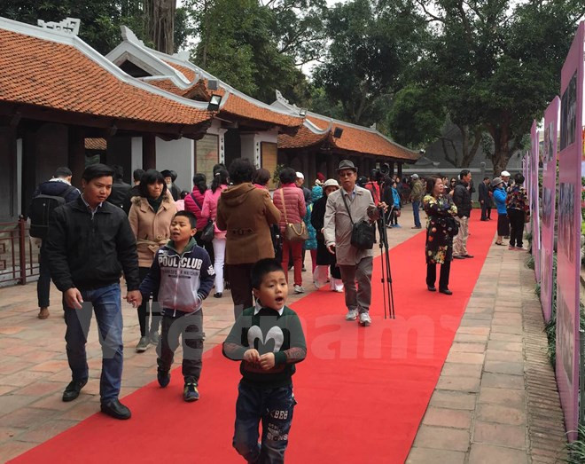 Construido en 1070, el Templo de Literatura es considerado la primera universidad de Vietnam. Fue una vez lugar de estudio de monarcas y miembros de la clase más alta en la sociedad feudal (Fuente: VNA)
