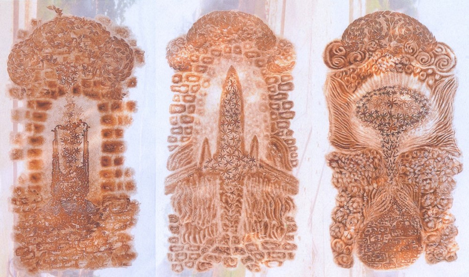 Obra grafica “Atravesar por el tiempo” representa una tendencia vanguardista en las bellas artes. 