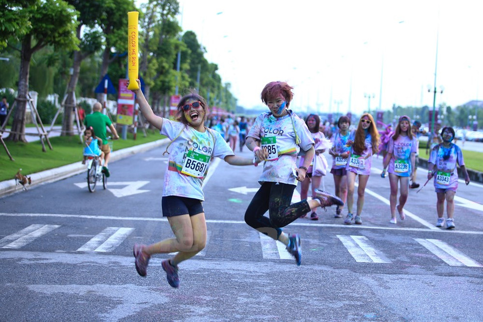 La alegría al alcanzar el destino. (Fuente: VNA)