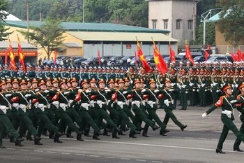Las fuerzas armadas participan en el ensayo (Foto: VNA)