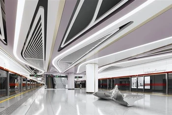 Vista en perspectiva de la estación Tao Dan de la línea 2 del metro (Ben Thanh - Tham Luong) (Foto: VNA)