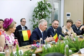El Rey Felipe de Bélgica se reúne con las autoridades de Quang Ninh (Foto: VNA)