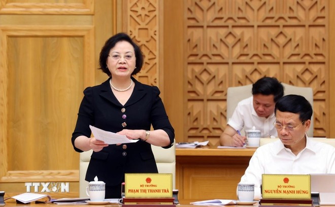 La ministra del Interior, Pham Thi Thanh Tra. (Foto: VNA) mo-hinh-chinh-quyen-dia-phuong-2-cap-8280753.jpg