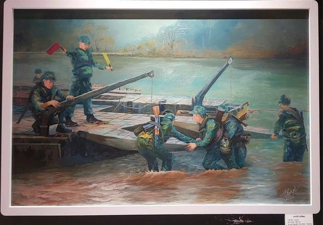 Obra “Cruzando el río” de Nguyen Vinh Minh (Foto: Vietnam+) so-7042.jpg.webp