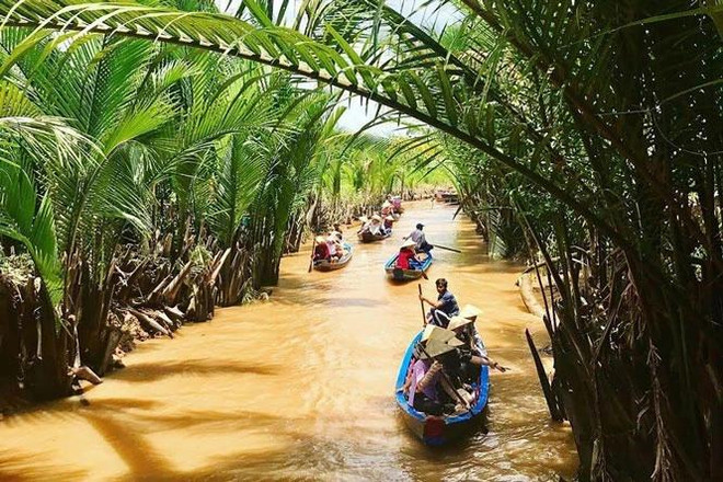 La provincia survietnamita de Ben Tre se empeña hoy en convertir la industria de ocio en un sector económico clave (Fuente: VNA) vuon_dua_ben_tre_3.jpg.webp