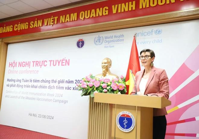 Angela Pratt, representante de la OMS en Vietnam. (Foto: Vietnam+) ba-who-1950.jpg.webp