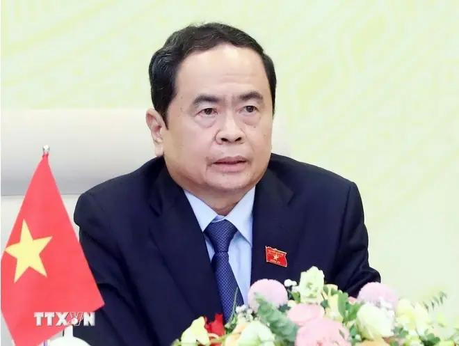 El presidente de la Asamblea Nacional de Vietnam, Tran Thanh Man. (Fuente:VNA) ảnh_3.webp