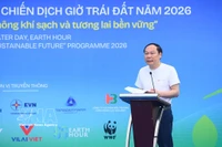 El viceministro de Agricultura y Medio Ambiente, Le Cong Thanh, habla en el evento (Fuente: VNA)