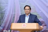 El primer ministro Pham Minh Chinh habla en la cita (Fuente: VNA)