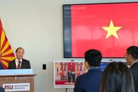El embajador vietnamita en Estados Unidos, Nguyen Quoc Dung, habla en el evento (Fuente: VNA)