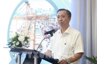 Huynh Minh Vu, subdirector del Centro de Integración Internacional del Instituto de Investigación para el Desarrollo de Ciudad Ho Chi Minh, participa en el taller. Foto: VNA