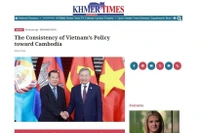 El artículo destacó que la coherencia de la política de Vietnam hacia Camboya (Fuente: VNA)
