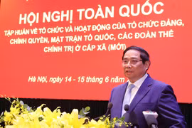 El primer ministro de Vietnam, Pham Minh Chinh, en el evento. (Fuente: VNA)