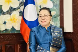 La embajadora de Laos en Vietnam, Khamphao Ernthavanh. (Fuente: VNA)