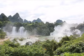 El complejo paisajístico cataratas Ban Gioc - De Tian. (Fuente: VNA) 