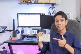 Le Minh Hieu, alumno de 12.º grado de la Escuela Preuniversitaria Quang Tri, es uno de los 16 delegados que representarán a Vietnam en la edición 49 del Programa del Barco de la Juventud del Sudesteasiático y Japón. (Fuente: VNA)