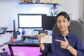 Le Minh Hieu, alumno de 12.º grado de la Escuela Preuniversitaria Quang Tri, es uno de los 16 delegados que representarán a Vietnam en la edición 49 del Programa del Barco de la Juventud del Sudesteasiático y Japón. (Fuente: VNA)