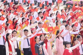 Desfile del bloque de Cultura y Deportes con motivo del 80.º aniversario del Día Nacional (2 de septiembre). (Fuente: VNA)