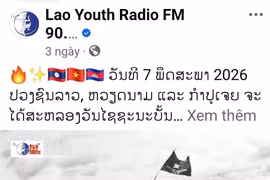 La cuenta oficial de Facebook de Lao Youth Radio FM 90 MHz publica el artículo. (Fuente: VNA)