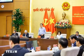 El presidente de la AN, Tran Thanh Man, en una sesión del Comité Permanente de AN. (Fuente: VNA)
