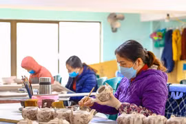 En la comuna de Bat Trang. (Fuente: VNA)