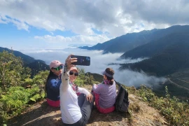 Visitantes en Mu Cang Chai. (Fuente: VNA)