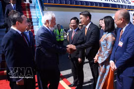 El primer ministro de Timor Leste, Kay Rala Xanana Gusmão, llega a Hanoi para iniciar una visita oficial a Vietnam. (Fuente: VNA)