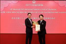 El profesor japonés Natsume Nagato ha sido reelegido como cónsul honorario de Vietnam en la ciudad de Nagoya. (Fuente: VNA)