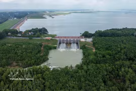 El lago Dau Tieng desempeña un papel fundamental para garantizar la seguridad hídrica. (Fuente: VNA)