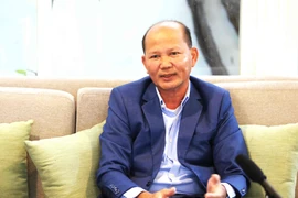 Uch Leang, presidente de la Asociación de Ex alumnos de Camboya de Vietnam y director interino del Departamento de Estudios de Asia, África y Medio Oriente del Instituto de Relaciones Internacionales de la Real Academia de Camboya. (Fuente: VNA)