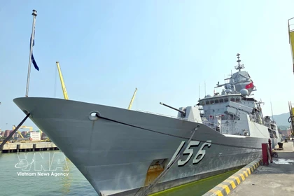 Buque de la Armada de Australia llega a Da Nang en visita de amistad (Foto: VNA)