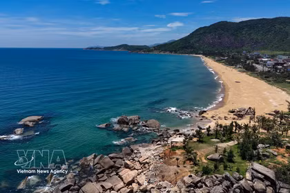 La playa de Ky Xuan en provincia centrovietnamita de Ha Tinh. (Foto: VNA)