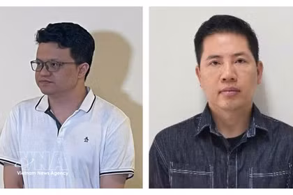 Nguyen Hai Binh, director general de BH Media, y Vo Van Nam, director de Lululola Entertainment Co., Ltd. (Foto: VNA)