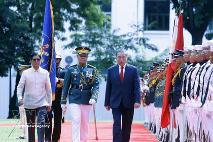 Ceremonia oficial al máximo dirigente de Vietnam en Filipinas. (Foto: VNA)