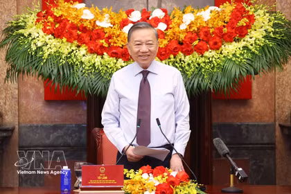 El secretario general del Partido Comunista y presidente de Vietnam, To Lam. (Foto: VNA)