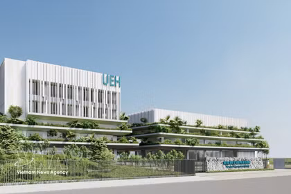 Diseño del proyecto UEH Nexus Campus Nha Trang de la Universidad de Economía de Ciudad Ho Chi Minh. (Foto: VNA)