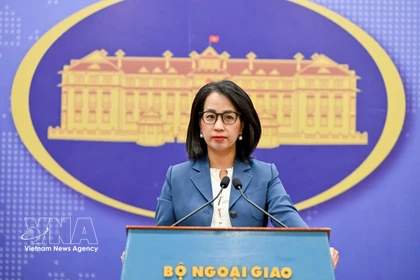La portavoz del Ministerio de Relaciones Exteriores de Vietnam, Pham Thu Hang. (Foto: VNA)