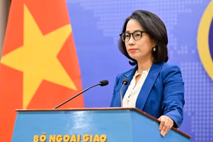La portavoz del Ministerio de Relaciones Exteriores de Vietnam, Pham Thu Hang. (Foto: Cancillería)
