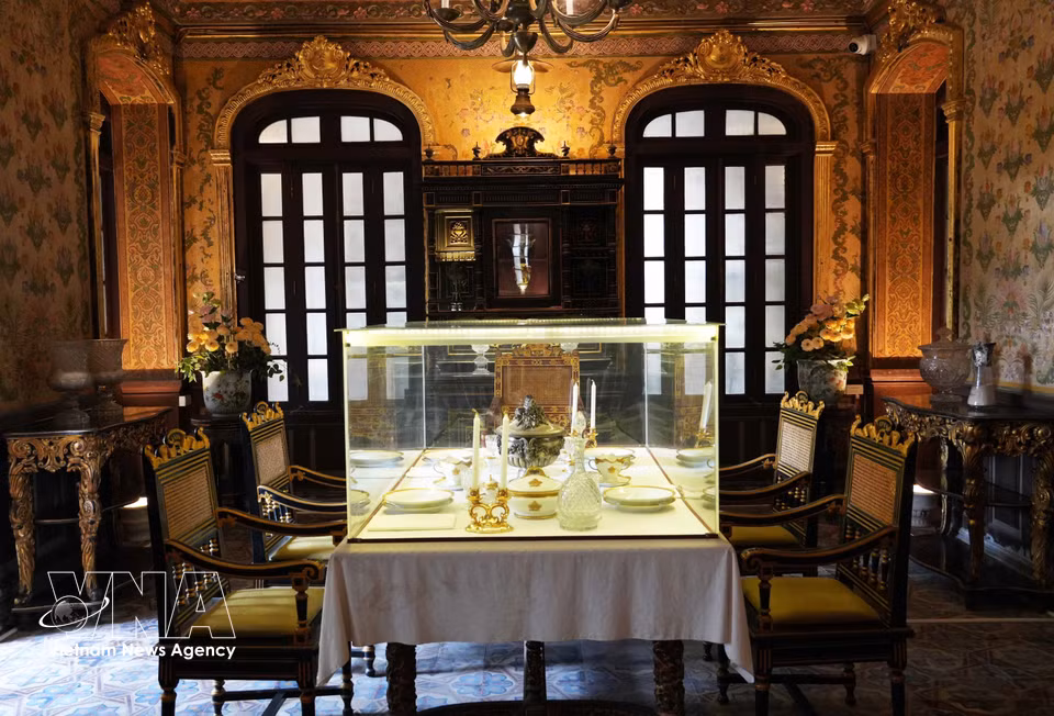 Comedor en el Palacio An Dinh, ciudad de Hue. (Foto: VNA)