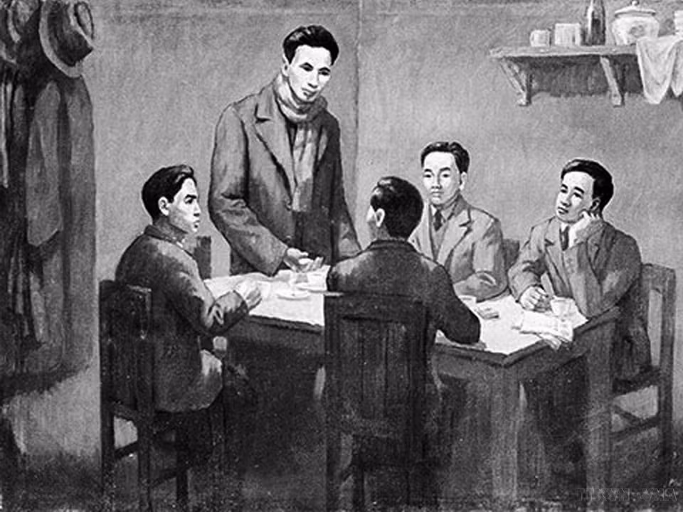 Del 6 de enero al 7 de febrero de 1930, se celebró en Hong Kong (China) una conferencia para unificar las organizaciones comunistas y establecer el Partido Comunista de Vietnam, presidida por Nguyen Ai Quoc (seudónimo del Presidente Ho Chi Minh) en representación de la Internacional Comunista. Foto: VNA
