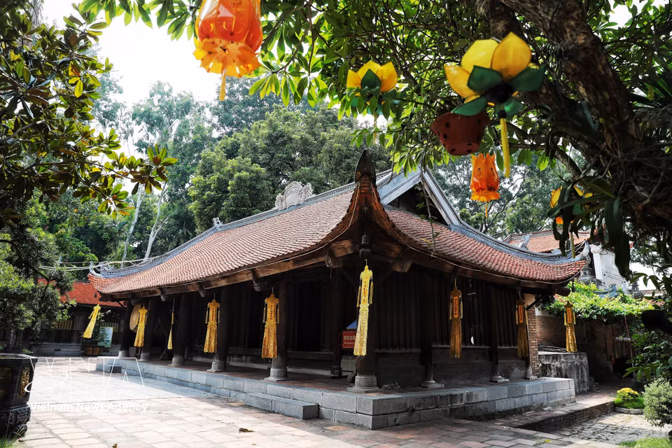 La pagoda Vinh Nghiem forma parte del conjunto de reliquias y paisajes de Yen Tu – Vinh Nghiem – Con Son, Kiep Bac, inscrito por la UNESCO como Patrimonio Cultural de la Humanidad. Foto: VNA
