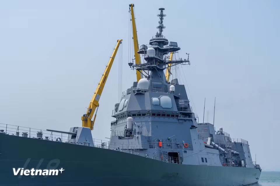Vista de la fragata Asahi, uno de los modernos buques de guerra de Japón equipado con tecnología avanzada. (Foto: Vietnam+)