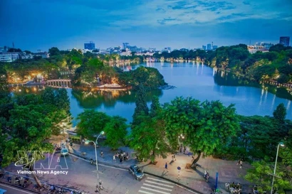 El lago de Hoan Kiem. (Foto: VNA)