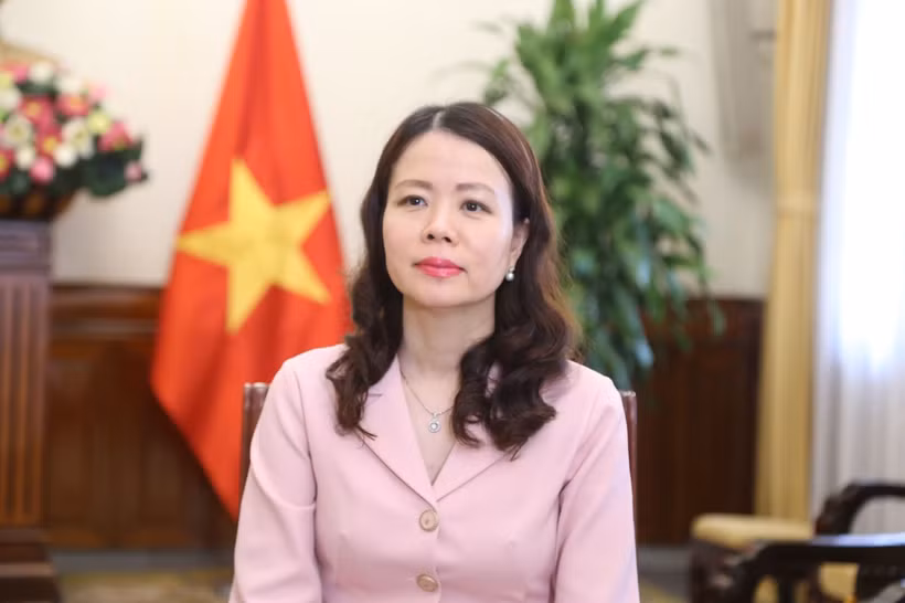 La viceministra de Relaciones Exteriores vietnamita Nguyen Minh Hang. (Foto: VNA)