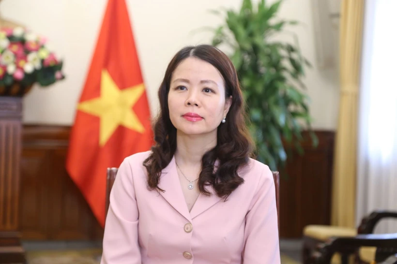 La viceministra de Relaciones Exteriores vietnamita Nguyen Minh Hang. (Foto: VNA)