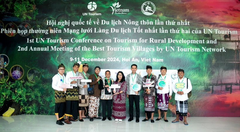 Delegados participan en la conferencia Internacional sobre Turismo Rural en Quang Nam. (Foto: Vietnam+)