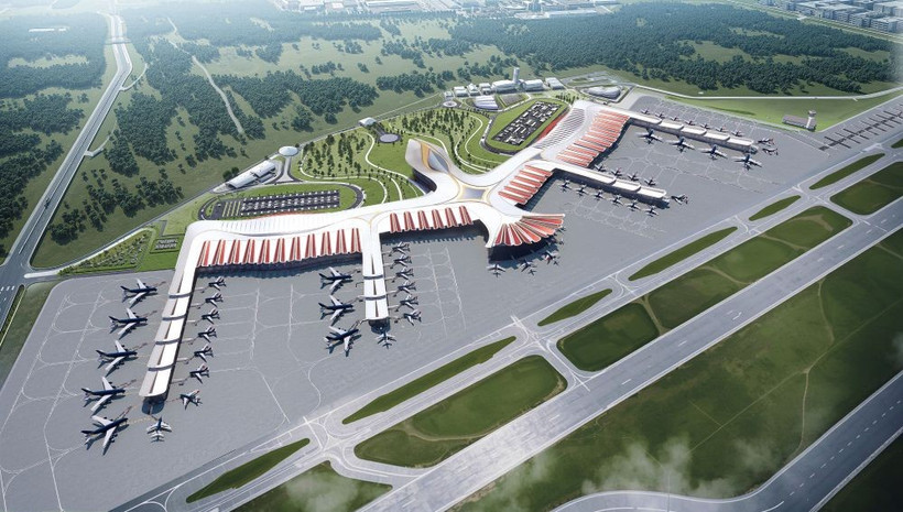 Perspectiva del aeropuerto de Phu Quoc, que se construirá próximamente. Foto: CPG Consultants