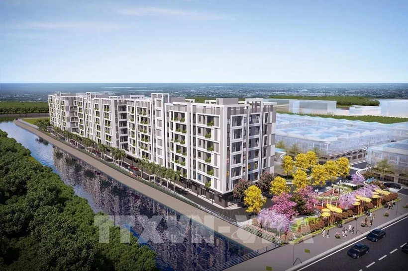 Perspectiva de los proyectos de vivienda social. (Foto: VNA)