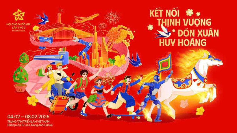 La Feria de Primavera 2026 se celebrará entre el 2 y el 13 de febrero en el Centro de Exposiciones de Vietnam, en Hanoi. (Foto: VNA)